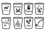 Engraved Christmas Cups