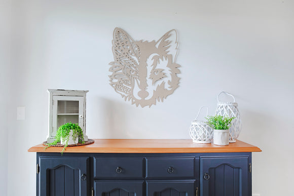 Carved Mandala Fox