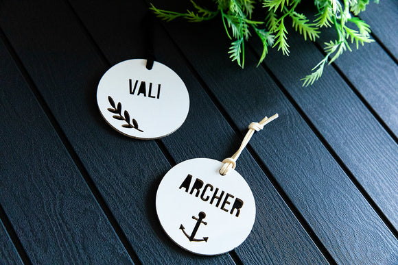 Wooden Name Tags