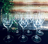 Custom Engraved Monogram Glass