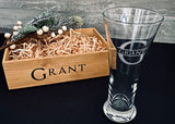 Engraved Beer (Pilsner) Glass