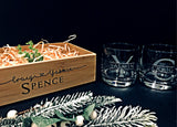 Custom Engraved Monogram Glass