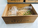 Custom Engraved Monogram Glass