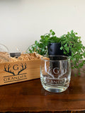 Antlers Design Engraved Glass