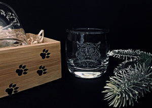 Tiger Glass & Gift Box